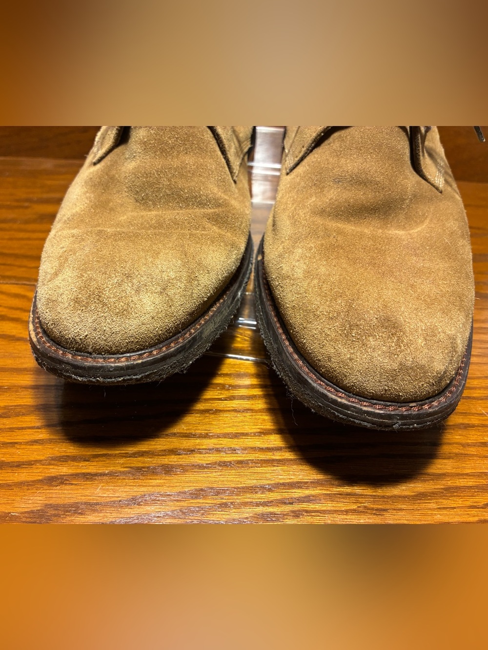 Johnston & Murphy Memory Foam Suede Chukka Boots Tan Men’s Size 10.5 - Picture 11 of 13